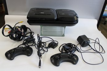 Sega Genesis Dual System With 2 Controllers And Power Cords