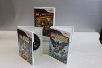 3 Wii Games Lego Star Wars Lego Indiana Jones And Lego Batman