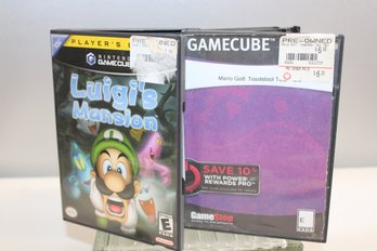 Nintendo Game Cube Luigi's Mansion Mario Golf (2 Games)