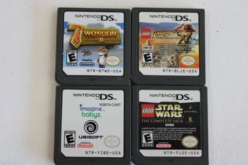 4 Nintendo DS Games 7 Wonders II Imagine Babyz Lego Star Wars Lego Indiana Jones 2
