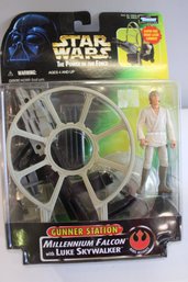 Gunner Station Millennium Falcon With Luke Skywalker New In Box Star Wars