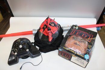 Star Wars Costumes: Darth Vader Mask Vintage 1983 Ben Cooper Wicket Mask & Costume Darth Maul Costume