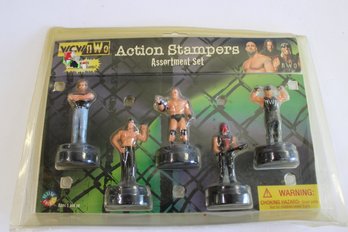 WCW NWO Action Stampers Assortment Set New In Package
