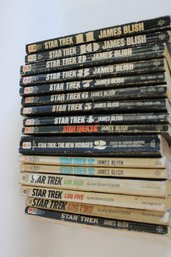 Lot Of 16 Star Trek Paper Back Books