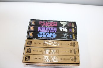 VHS Special Edition Star Wars Trilogy And Star Wars Trilogy (6 Tapes)
