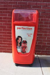 Rolling Coca Cola Cooler 39' High X 20' Wide 18' Deep & Inside Cooler Depth Is 17'