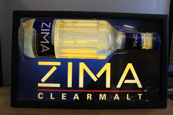 Zima Clearmalt Lighted Bar Sign Tested And Works 16' X 26' X 5'