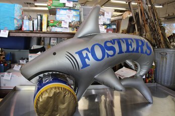 Foster's Lager Inflatable  Shark Biting A  Beer 50' Long And 24' Wide