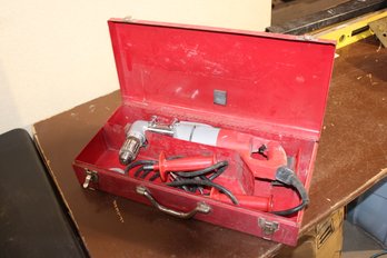 Heavy Duty Right Hand Angle Drill Milwaukee Tested And Working