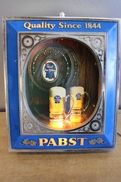 Pabst Blue Ribbon Lighted Sign Tested And Works 15' X 12 1/2' X 2 1/2'