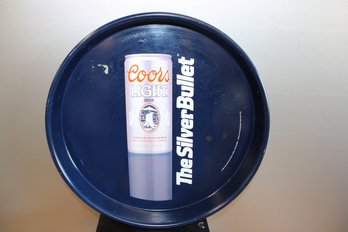 Coors Light Metal Tray 1990 13' Diameter