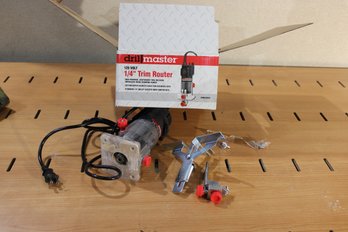 Drill Master 1/4' Trim Router Tested And Works Nearly New