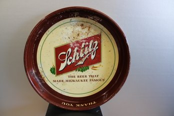 Schlitz Metal Tray 13' Diameter