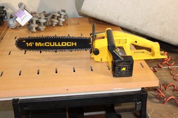 McCulloch Electric Chain Saw The Electramac 14' Tested And Runs Perfect Excellent Bar Sharp Chain