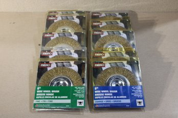 10 8' Wire Wheel Brushes 5 Fine And 5 Coarse