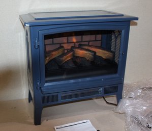 Duraflame Navy 3D InfraGen Electric Fireplace Stove Complete With Remote Brand New Tested And Works