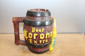 Chalkware Corona Extra Beer Keg Bank 11' X 11 1/2' X 5 1/2' Diameter