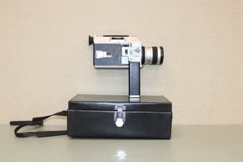 Camera Canon Auto Zoom 814 Super 8 Movie Film Camera 7.5-60mm Fl.4 Japan With Case