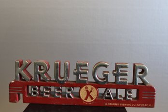 Krueger Beer And Ale Wooden Sign