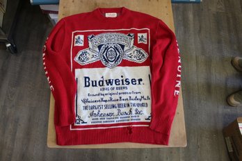 Budweiser Sweater Size Large