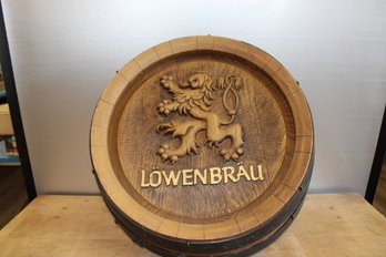 Lowenbrau Plastic 3D Wall Sign 19' Diameter