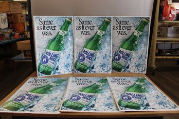 Rolling Rock Tin Signs (6) 18' X 12'