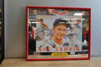 Lou Gehrig Seagram's Mirror 17' X 21'