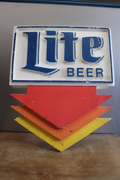 Foam Miller Lite Beer Wall Hanging 24' X 30'