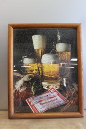 Framed Budweiser Puzzle 27' X 21'