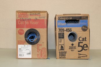 Riser Cable Cat5e, 4PR 24AWG Riser Cable Type CMR 2 Opened Boxes