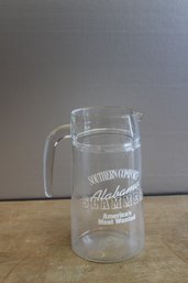 Southern Comfort Glass Pitcher 8 1/2' X 4' Diameter