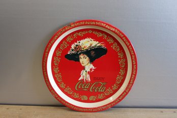 Metal Coca Cola Serving Tray 13' Diameter