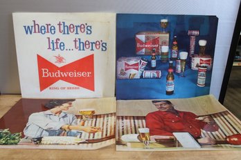 Budweiser Advertising Signs (4) 13 1/2' X 15'