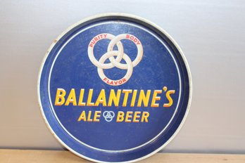 Ballentine's Tin Tray 12' Diameter