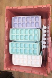 Lot Of 30 Plus Plastic Ice Cube Trays