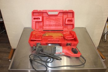 Orbital Super Sawzall Heavy Duty Milwaukee 120V With Blow Mold Case Tested And Works Used Once Like New