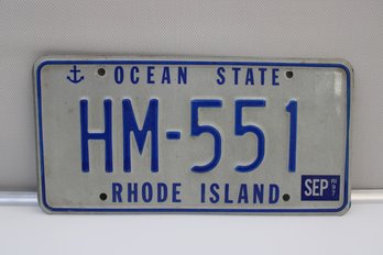 License Plate HM 511 RI 97 12' X 6'