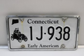 License Plate 1J 938 Connecticut Early American 12' X 6'