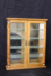 Display Case With Glass Doors And 5 Shelves 20' X 16' X 4' (Shelves Are 3' Deep)