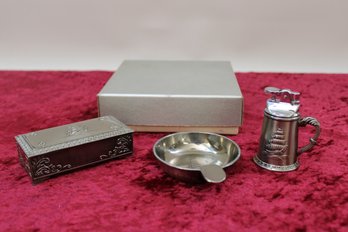 Smoking Kit With Ashtray Lighter And Cigarette Holder