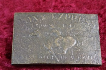 Pony Express Belt Buckle