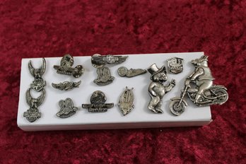 Lot Of Harley Davidson Pins (13 Pieces)