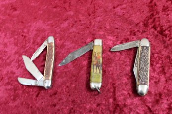 Lot Of Pocket Knives (One Is RCMP Canada)