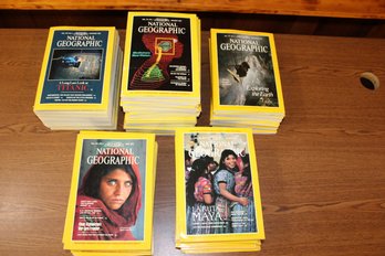 76 National Geographic Magazines 1985 - 1989 Featuring The Iconic  Girl With The Green Eyes Issue