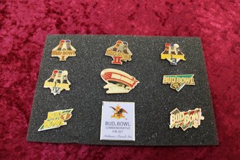 Bud Bowl Commemorative Pin Set (9 Pieces)