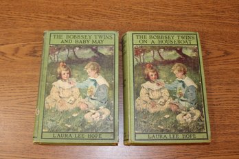 Bobbsey Twins On A House Boat 1915 First Ed AND Bobbsey Twins And Baby May 1924 First Edition