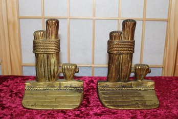 Brass Bookends Wharf Posts