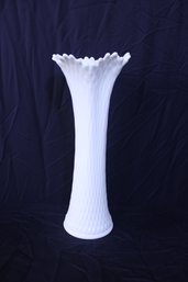 Milk Glass Swung Vase 15' X 6 1/4'