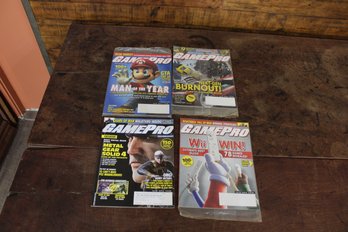 4 GamePro Magazines In Great Condition