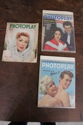 3 Photo Play Magazines Sandra Dee, Liz And Eddy And Greer Grason